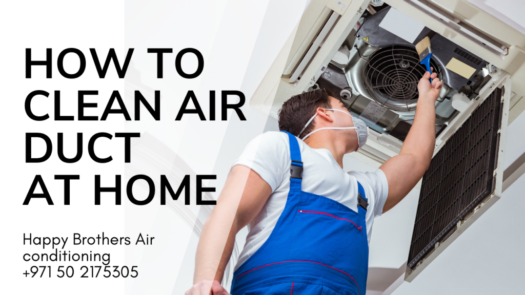 how to clean air duct at home